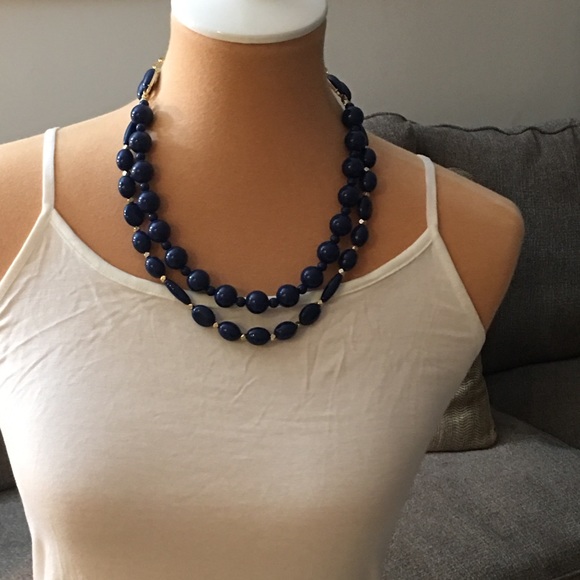 NWOT Premier Designs In The Navy Necklace - Picture 6 of 10